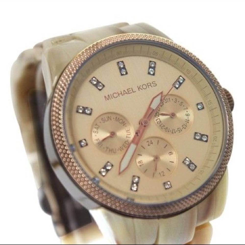 Michael Kors Ladies Ritz Sand Mk5641 Watch - Picture 3 of 7